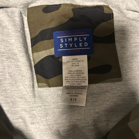 Men camouflage, lightweight jacket size Small - Picture 3 of 5